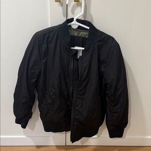 Kids Gap Black Bomber Jacket size XS